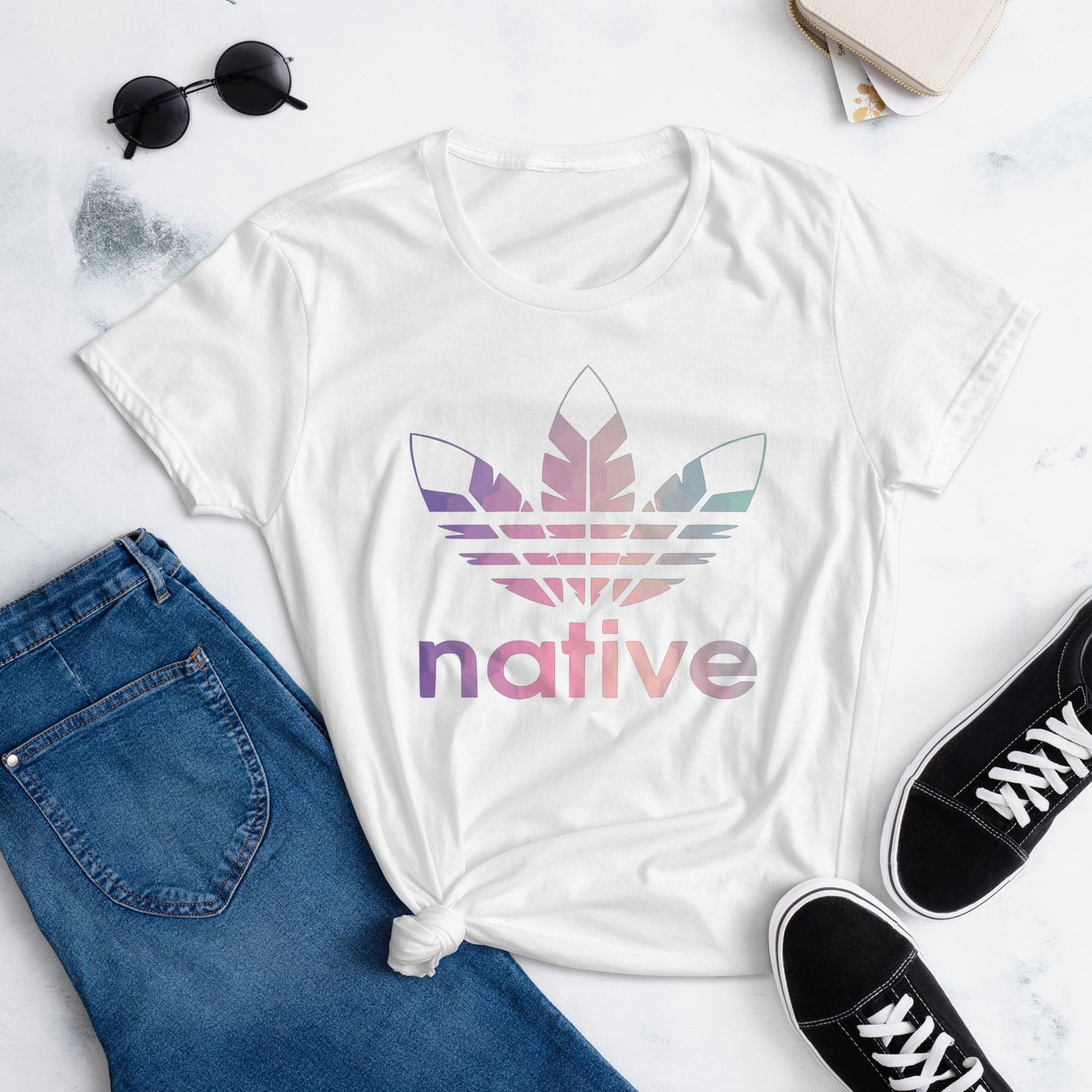 Native 3 Feather short sleeve t-shirt